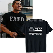FAFO USA Flag T-Shirt Men'S Fashion Husband Daddy Novelty Gift Funny around and Find Out FAFO  Tops Streetwear Clothes