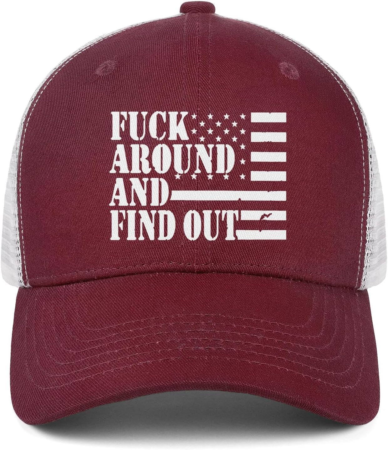 Fuck around and Find Out Hat Fuck around and Find Out Cap Mesh Baseball Cap Golf Hat Funny