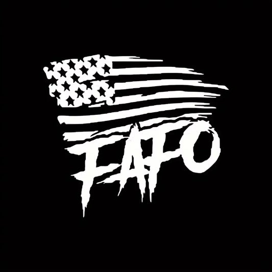 FAFO Flag Car Stickers for Auto Truck SUV Vehicle Window Motorcycle Fender Scooter Fuel Tank Decoration Waterproof Vinyl Decals