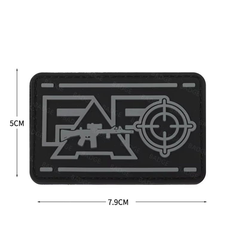 FAFO PVC Rubber Patches around and Find Out Luminous Glow in Dark Tactical Patch with Hook Funny  for Vest Backpacks Dog