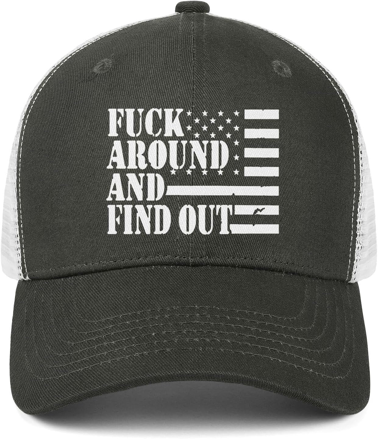 Fuck around and Find Out Hat Fuck around and Find Out Cap Mesh Baseball Cap Golf Hat Funny